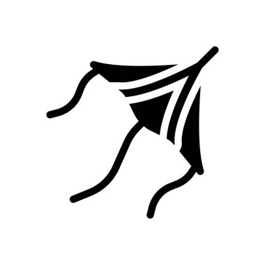 Şeffaf bir arkaplan üzerinde uçurtma vektör çizimi. Konsept ve grafik tasarımı için mükemmel kalite semboller..