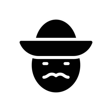 Saydam bir arkaplan üzerinde adam vektör çizimi. Premium kalite semboller. Konsept ve grafik tasarım simgeleri. 