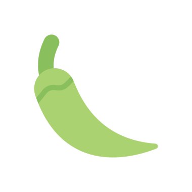 Şeffaf bir arkaplan üzerinde chili vektör illüstrasyonu. Konsept ve grafik tasarımı için premium kalite simgeleri..