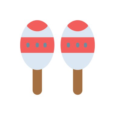 Şeffaf bir arkaplan üzerinde marakas vektör çizimi. Konsept ve grafik tasarımı için mükemmel kalite simgeleri.. 