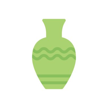 şeffaf bir arkaplan üzerinde vazo vektör illüstrasyonu. Konsept ve grafik tasarımı için birinci sınıf kalite simgeler.. 