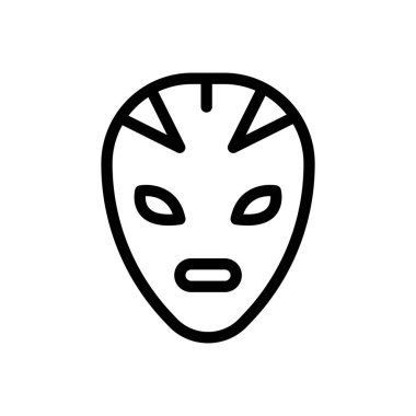 Şeffaf bir arkaplanda kafatası vektör çizimi. Premium kalite semboller. Konsept ve grafik tasarım için ince çizgi simgesi.