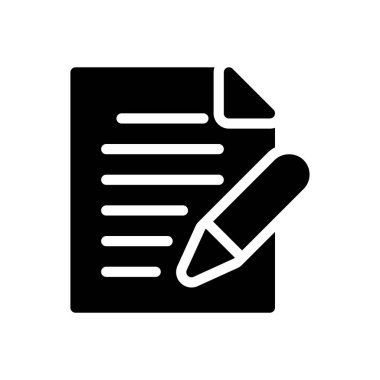 Şeffaf bir arkaplan üzerindeki belge vektör illüstrasyonu. Konsept ve grafik tasarımı için kaliteli semboller..