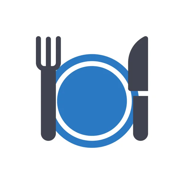 Plate Vector Illustration Transparent Background Premium Quality Symbols Glyphs Icon — Stockvector