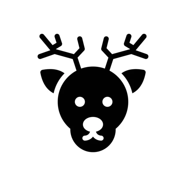 Reindeer Vector Illustration Transparent Background Premium Quality Symbols Glyphs Icon — Stock vektor