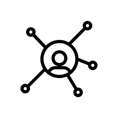 Saydam bir arkaplanda sosyal vektör çizimi. Premium kalite sembolleri. Konsept ve grafik tasarım için ince çizgi simgesi. 