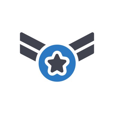 Şeffaf bir arkaplanda madalya vektör illüstrasyonu. Konsept ve grafik tasarım simgeleri için kaliteli semboller.. 