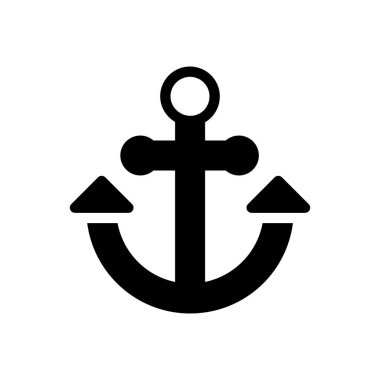 Şeffaf bir arkaplan üzerindeki anchor vektör çizimi. Konsept ve grafik tasarımı için mükemmel kalite sembolleri.. 