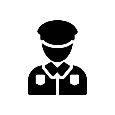 soldier vector illustration on a transparent background.Premium quality symbols.Glyphs icon for concept and graphic design.
