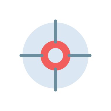 Şeffaf bir arkaplan üzerinde hedef vektör çizimi. Konsept ve grafik tasarımı için mükemmel kalite simgeleri.. 