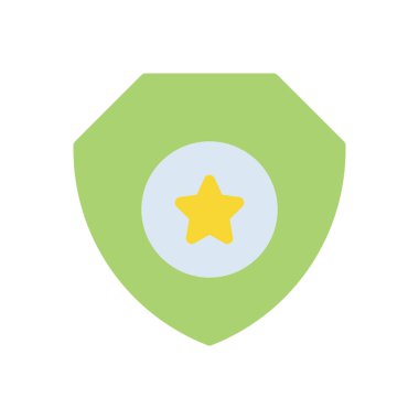 Şeffaf bir arkaplan üzerinde kalkan vektör çizimi. Konsept ve grafik tasarım için kaliteli semboller.. 