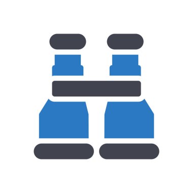 Şeffaf bir arkaplan üzerinde dürbünlü vektör çizimi. Konsept ve grafik tasarımı için mükemmel kalite sembolleri..