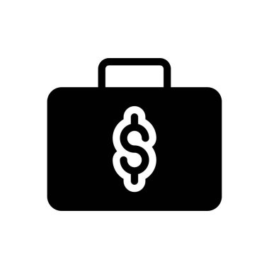 Saydam bir arkaplanda dolar vektör illüstrasyonu. Konsept ve grafik tasarım simgeleri için kaliteli semboller..