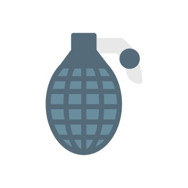 Şeffaf bir arkaplan üzerinde el bombası vektör çizimi. Konsept ve grafik tasarımı için birinci sınıf kalite simgeler..