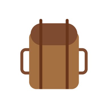 Şeffaf bir arkaplan üzerinde sırt çantası vektör illüstrasyonu. Konsept ve grafik tasarımı için birinci sınıf kalite simgeler.. 