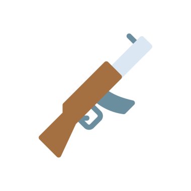 Şeffaf bir arkaplan üzerinde riffle silahı vektör çizimi. Konsept ve grafik tasarımı için premimium kalitesi simgeleri..