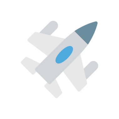 Şeffaf bir arkaplan üzerinde hava jeti vektör çizimi. Konsept ve grafik tasarım için özel kalite simgeleri.. 