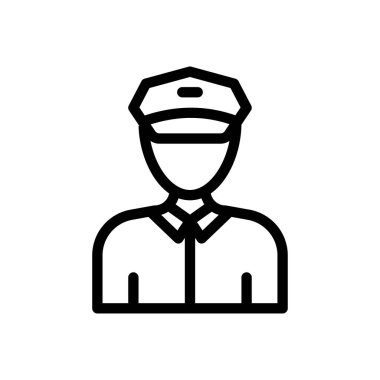 Şeffaf bir arkaplan üzerinde asker vektör çizimi. Premium kalite sembolleri. Konsept ve grafik tasarım için ince çizgi simgesi. 