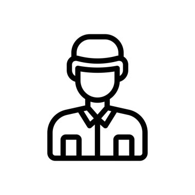 Şeffaf bir arkaplan üzerinde asker vektör çizimi. Premium kalite sembolleri. Konsept ve grafik tasarım için ince çizgi simgesi. 