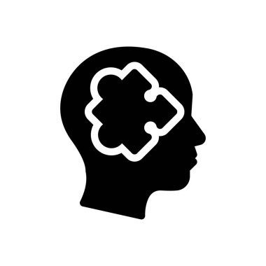 Şeffaf bir arkaplan üzerindeki bulmaca vektör çizimi. Konsept ve grafik tasarımı için özel kalite semboller..