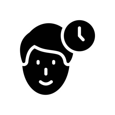 Şeffaf bir arkaplan üzerindeki zaman vektör illüstrasyonu. Konsept ve grafik tasarım için mükemmel kalite sembolleri..