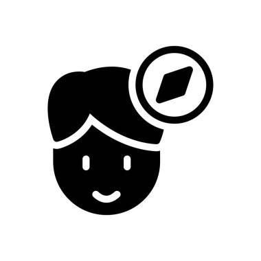 Şeffaf bir arkaplan üzerinde pusula vektör çizimi. Konsept ve grafik tasarımı için mükemmel kalite sembolleri..