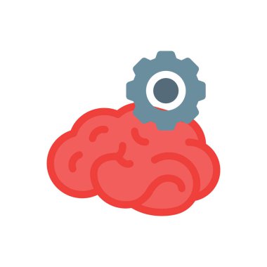 Saydam bir arkaplan üzerinde beyin vektör çizimi. Konsept ve grafik tasarım için mükemmel kalite simgeleri.. 