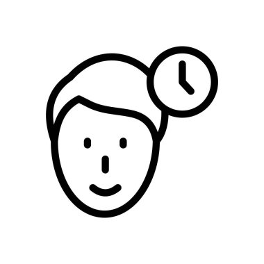 Şeffaf bir arkaplanda zaman vektör çizelgesi. Premium kalite sembolleri. Konsept ve grafik tasarım için ince çizgi simgesi. 