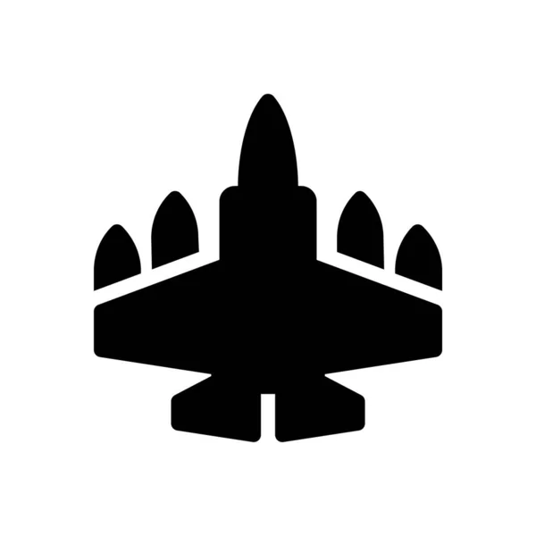 Aircraft Vector Illustration Transparent Background Premium Quality Symbols Glyphs Icon — Stockvector