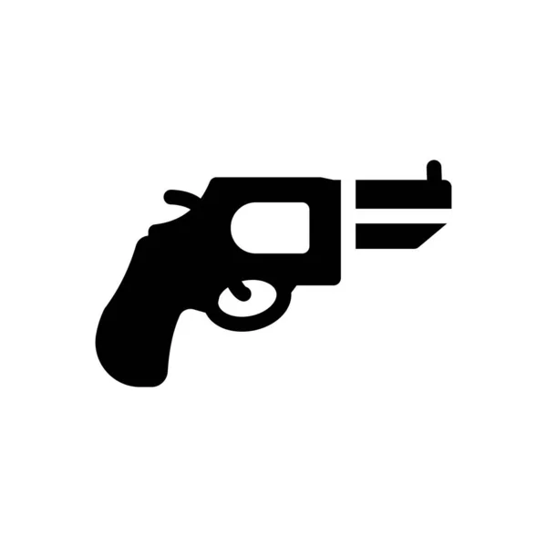 Revolver Vector Illustration Transparent Background Premium Quality Symbols Glyphs Icon — Wektor stockowy