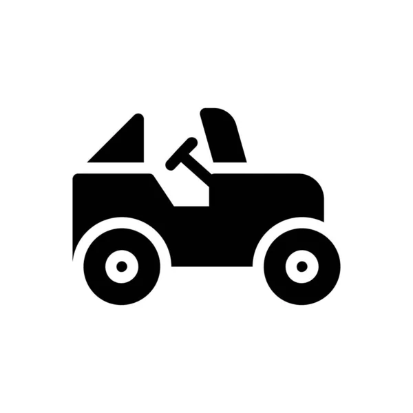 Jeep Vektor Illustration Auf Transparentem Hintergrund Hochwertige Symbole Glyphen Symbol — Stockvektor