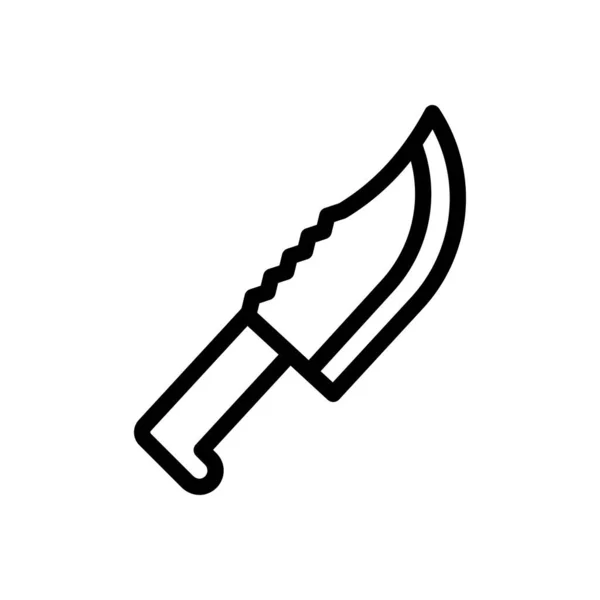 Knife Vector Illustration Transparent Background Premium Quality Symbols Thin Line — Stock Vector