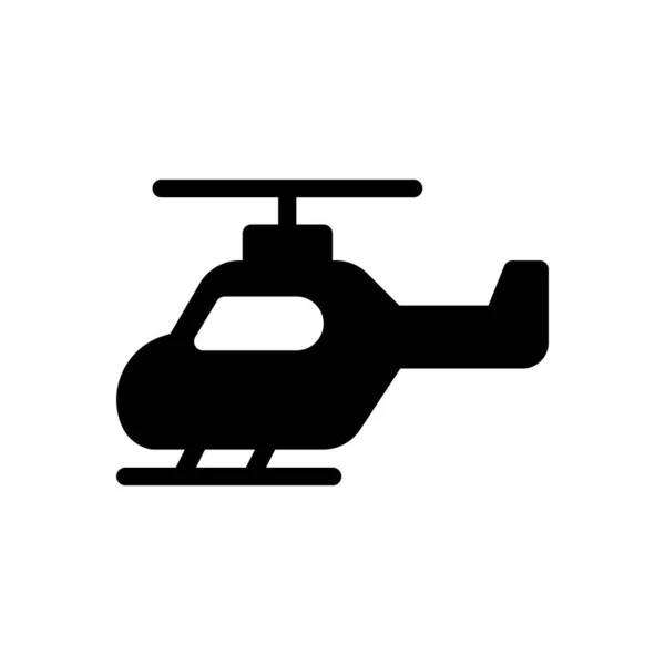 Helicopter Vector Illustration Transparent Background Premium Quality Symbols Glyphs Icon — Stock Vector