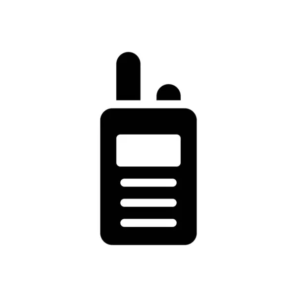 Εικονογράφηση Διάνυσμα Walkie Διαφανές Φόντο Premium Σύμβολα Ποιότητας Εικονίδιο Glyphs — Διανυσματικό Αρχείο