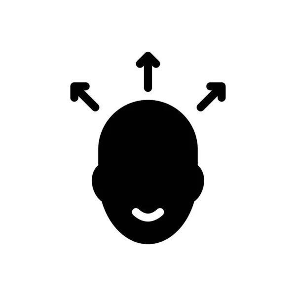 透明背景下的心智向量图解 高级质量符号 概念和图形设计的Glyphs图标 — 图库矢量图片