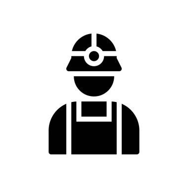 Şeffaf bir arkaplan üzerinde işçi vektör illüstrasyonu. Konsept ve grafik tasarım simgeleri için kaliteli semboller.. 