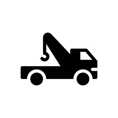 Şeffaf bir arkaplan üzerinde kamyon vektör çizimi. Konsept ve grafik tasarım için mükemmel kalite semboller.. 