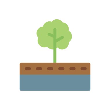 Şeffaf bir arkaplan üzerinde arazi vektör çizimi. Konsept ve grafik tasarım için premium kalite simgeleri.. 