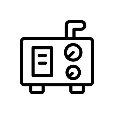 Saydam bir arkaplanda metre vektör çizimi. Premium kalite semboller. Konsept ve grafik tasarım için ince çizgi simgesi.