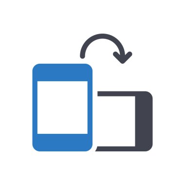 Şeffaf bir arkaplan üzerinde vektör illüstrasyonunu döndür. Konsept ve grafik tasarımı için kaliteli semboller..