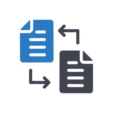 Şeffaf bir arkaplan üzerindeki dosya vektör illüstrasyonu. Konsept ve grafik tasarım için kaliteli semboller.. 