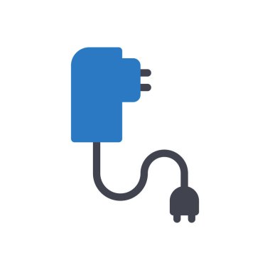 Şeffaf bir arkaplan üzerinde şarj vektörü çizimi. Konsept ve grafik tasarımı için mükemmel kalite sembolleri..