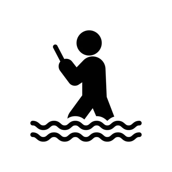 Water Vector Illustration Transparent Background Premium Quality Symbols Glyphs Icon — Stock Vector
