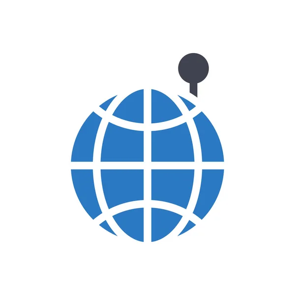 Globale Vektorillustration Auf Transparentem Hintergrund Symbole Höchster Qualität Glyphen Symbol — Stockvektor