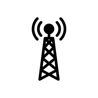 Şeffaf bir arkaplan üzerinde kule vektör çizimi. Konsept ve grafik tasarım simgeleri için kaliteli semboller..