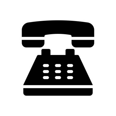 Şeffaf bir arkaplan üzerinde telefon vektör illüstrasyonu. Konsept ve grafik tasarımı için özel kalite semboller..