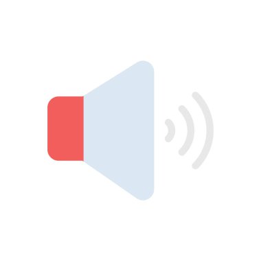 şeffaf bir arkaplan üzerinde ses vektörü illüstrasyonu. Konsept ve grafik tasarımı için birinci sınıf kalite simgeler..