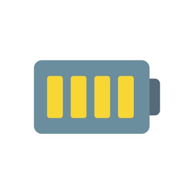 şeffaf bir arkaplan üzerinde pil vektör illüstrasyonu. Konsept ve grafik tasarımı için premium kalite simgeleri..