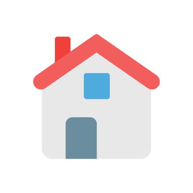 Şeffaf bir arkaplan üzerinde ev vektör illüstrasyonu. Konsept ve grafik tasarımı için birinci sınıf kalite simgeler..