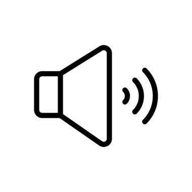 şeffaf bir arkaplan üzerinde ses vektörü çizimi. Premium kalite sembolleri. Konsept ve grafik tasarım için ince çizgi simgesi. 